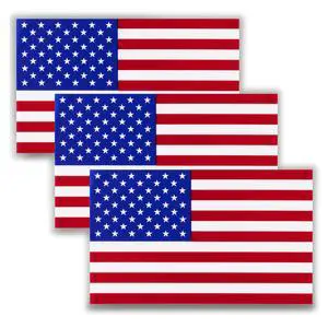 American Flag Decal Window Clings 3 Pack Vinyl Car Decals Static Non Adhesive Stickers 3 x 5 Inches Ideal for Home, Vehicles, Trucks, RV, Jeep Windshields and Rear Windows American Flag Decal Window Clings 3 Pack Vinyl Car Decals Static Non Adhesive Stickers 3 x 5 Inches Ideal for Home, Vehicles, Trucks, RV, Jeep Windshields and Rear Windows