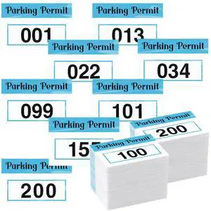 100 Pcs Parking Permit Sticker Static Cling, Numbered 001-100, Blue | 2x3 Inch Numbered for Car Windshield, Reusable No Residue Window Decals, Front Adhesive Cling for Vehicle Parking Permit 100 Pcs Parking Permit Sticker Static Cling, Numbered 001-100, Blue | 2x3 Inch Numbered for Car Windshield, Reusable No Residue Window Decals, Front Adhesive Cling for Vehicle Parking Permit