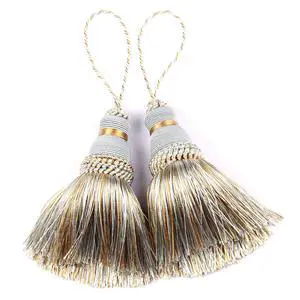 Mix Blue Tassels Key Tassel with Loops Handmade Craft Charms DIY Accessories Elegant Soft Making Curtain Home Decoration (Mix Blue, 2 pcs) Mix Blue Tassels Key Tassel with Loops Handmade Craft Charms DIY Accessories Elegant Soft Making Curtain Home Decoration (Mix Blue, 2 pcs)