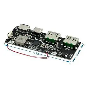 1pcs QC4.0 QC3.0 LED Dual USB 5V 4.5A 22.5W Micro/Type-C USB Mobile Power Bank Charging Module Temperature Protection 1pcs QC4.0 QC3.0 LED Dual USB 5V 4.5A 22.5W Micro/Type-C USB Mobile Power Bank Charging Module Temperature Protection