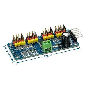 1pcs PCA9685PW 16 Channel 12-Bit PWM Servo Shield Driver I2C Interface PCA9685 Module 1pcs PCA9685PW 16 Channel 12-Bit PWM Servo Shield Driver I2C Interface PCA9685 Module