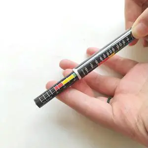 Car Paint Thickness Tester Pen With Magnetic Tip Scale Indicator Car Paint Coating Tester Meter Coat Crash Check Test Car Paint Thickness Tester Pen With Magnetic Tip Scale Indicator Car Paint Coating Tester Meter Coat Crash Check Test