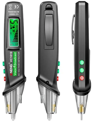 ANENG VC1019 ligent Voice Broadcast Tester Pen 12V-1000V Infrared Sensor Positioning Voltage Tester Electric Wire OEM ANENG VC1019 ligent Voice Broadcast Tester Pen 12V-1000V Infrared Sensor Positioning Voltage Tester Electric Wire OEM