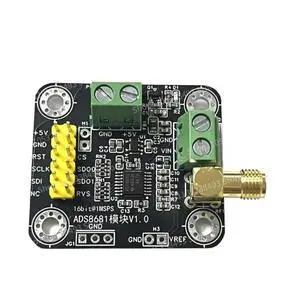 For ADS8681 Module, Analog-to-digital Converter 16-bit ADC Data Collection Sampling Rate 1MSPS Support Single and Double Stage For ADS8681 Module, Analog-to-digital Converter 16-bit ADC Data Collection Sampling Rate 1MSPS Support Single and Double Stage