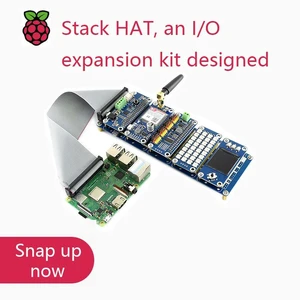 Stack HAT, an I/O expansion kit designed for Raspberry Pi, provides 5 sets of 2x20 pinheaders, stacks up to 5 HATs at once Stack HAT, an I/O expansion kit designed for Raspberry Pi, provides 5 sets of 2x20 pinheaders, stacks up to 5 HATs at once