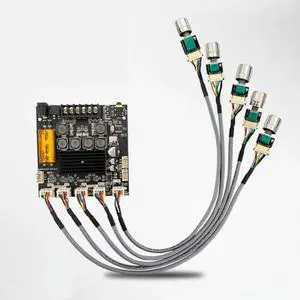 ZK-TB21F 2.1 Channel Bluetooth Power Amplifier Board Module Stereo Subwoofer TPA3116 Potentiometer Lead-Out Audio Accessory ZK-TB21F 2.1 Channel Bluetooth Power Amplifier Board Module Stereo Subwoofer TPA3116 Potentiometer Lead-Out Audio Accessory