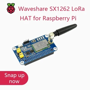 Waveshare SX1262 LoRa HAT for Raspberry Pi, Spread Spectrum Modulation, 868MHz Frequency Band Waveshare SX1262 LoRa HAT for Raspberry Pi, Spread Spectrum Modulation, 868MHz Frequency Band
