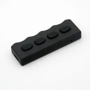 Mute 4 Keys Recording 4 Keys Silent Silicone Mini Customizable USB Keyboard Shortcuts Office Non-Bluetooth Mute 4 Keys Recording 4 Keys Silent Silicone Mini Customizable USB Keyboard Shortcuts Office Non-Bluetooth