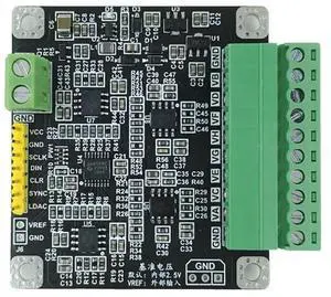 For Multi-channel 16-bit High-precision DAC Digital-to-analog Converter Module, Plus or Minus ± 10V Adjustable Output For Multi-channel 16-bit High-precision DAC Digital-to-analog Converter Module, Plus or Minus ± 10V Adjustable Output