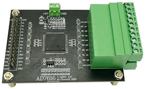 AD7616 analog-to-digital conversion module, 16-bit 16-channel high-speed adc data collection 1MSPS sampling high performance AD7616 analog-to-digital conversion module, 16-bit 16-channel high-speed adc data collection 1MSPS sampling high performance