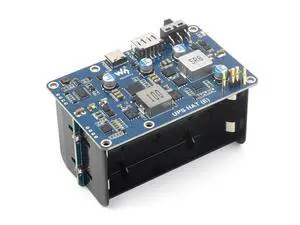 Waveshare UPS HAT (E) for Raspberry Pi, Supports 4×21700 Li batteries (NOT included), Bi-Directional Fast charging, Pogo Pins Waveshare UPS HAT (E) for Raspberry Pi, Supports 4×21700 Li batteries (NOT included), Bi-Directional Fast charging, Pogo Pins