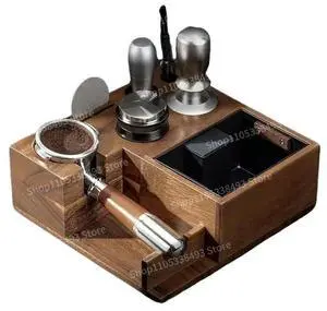For Solid Wood Coffee Base, Removable, Large Capacity, Slag Box, Coffee Press Base, Coffee Handle Rack For Solid Wood Coffee Base, Removable, Large Capacity, Slag Box, Coffee Press Base, Coffee Handle Rack