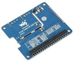 Waveshare 2-CH CAN FD HAT 2-Channel Isolated CAN FD Expansion HAT, Multi Protections Waveshare 2-CH CAN FD HAT 2-Channel Isolated CAN FD Expansion HAT, Multi Protections