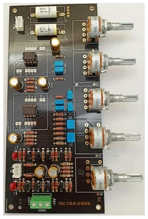 HiFi-level High, Medium and Low Left and Right Channel Balanced Three-band Tone Preamplifier TBC Pad Is Gold-plated on Both Side HiFi-level High, Medium and Low Left and Right Channel Balanced Three-band Tone Preamplifier TBC Pad Is Gold-plated on Both Side