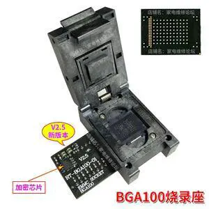 BGA100 Burner Seat Car Navigation Audio EMMC Off-line Memory Bounce Seat Adapter Clamshell Seat BGA100 Burner Seat Car Navigation Audio EMMC Off-line Memory Bounce Seat Adapter Clamshell Seat