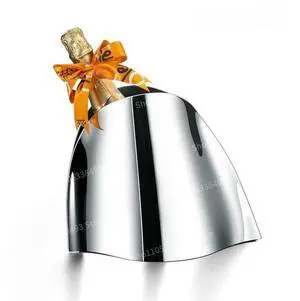 Light Luxury Stainless Steel Champagne Bucket, Creative l Dining Table Wine Bucket, Ice Bucket Model Room Vase Light Luxury Stainless Steel Champagne Bucket, Creative l Dining Table Wine Bucket, Ice Bucket Model Room Vase