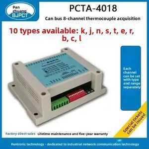 8-channel Thermocouple Temperature Acquisition Module K, T-type / Remote IO Temperature Module / Can / Canopen Bus 8-channel Thermocouple Temperature Acquisition Module K, T-type / Remote IO Temperature Module / Can / Canopen Bus