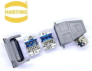 HARTING Heavy-duty Connector 3-core Pneumatic Module 12-pin 10A Combination HARTING Rectangular Integrated Plug HARTING Heavy-duty Connector 3-core Pneumatic Module 12-pin 10A Combination HARTING Rectangular Integrated Plug