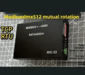 Fully isolated version modbus TCP RTU dmx512 protocol mutual conversion PLC dimming color dimming colorful lighting control Fully isolated version modbus TCP RTU dmx512 protocol mutual conversion PLC dimming color dimming colorful lighting control