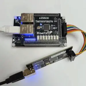 TMS320F28379+AX58100 EtherCAT Servo Slave CIA402 SPI/EXMC Dual Mode TMS320F28379+AX58100 EtherCAT Servo Slave CIA402 SPI/EXMC Dual Mode
