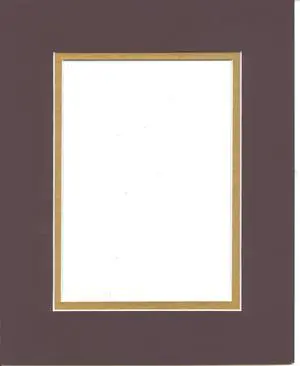 24x36 Maroon & Gold Double Picture Mats with White Core, for 20x30 Pictures 24x36 Maroon & Gold Double Picture Mats with White Core, for 20x30 Pictures