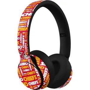 Decal Audio Skin Compatible with Beats Solo Pro - Officially Licensed NFL Kansas City Chiefs Red Blast Design Decal Audio Skin Compatible with Beats Solo Pro - Officially Licensed NFL Kansas City Chiefs Red Blast Design