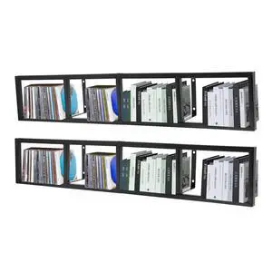 CD Storage Shelf, 34 Inch Media Storage Rack, Cube Storage Organizer Floating Shelf, Wall Mounted Video Games CD DVD Organizer Metal Shelf for Study, Bedroom,Office,Living room (2 Pcs, Black) CD Storage Shelf, 34 Inch Media Storage Rack, Cube Storage Organizer Floating Shelf, Wall Mounted Video Games CD DVD Organizer Metal Shelf for Study, Bedroom,Office,Living room (2 Pcs, Black)