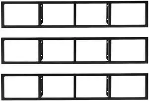 34in CD Racks, Wall Mount Media Storage Rack, Open Kids' Bookshelf for Store CD DVD and Books, Media Shelf and Video Game Organizer, 22.04lbs Large Load-Capacity (Black, 3pcs) 34in CD Racks, Wall Mount Media Storage Rack, Open Kids' Bookshelf for Store CD DVD and Books, Media Shelf and Video Game Organizer, 22.04lbs Large Load-Capacity (Black, 3pcs)