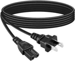 6ft AC Power Cord Cable Compatible with Insignia NS24DF310NA19 NS-32D201NA14 2-Prong Wire 6ft AC Power Cord Cable Compatible with Insignia NS24DF310NA19 NS-32D201NA14 2-Prong Wire