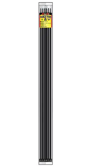 Pro Tie Extra Heavy Duty Cable Ties, Self-Locking Nylon Cable Wire Ties for Indoor and Outdoor Use | 48-Inch, 175 lbs. Tensile Strength, UV Black Nylon, 10-Pack (PN: B48EHD10) Pro Tie Extra Heavy Duty Cable Ties, Self-Locking Nylon Cable Wire Ties for Indoor and Outdoor Use | 48-Inch, 175 lbs. Tensile Strength, UV Black Nylon, 10-Pack (PN: B48EHD10)