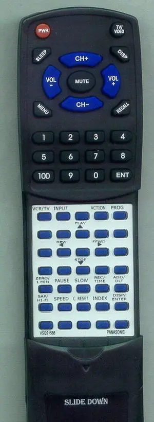 Replacement Remote Control for PANASONIC PV9455S, VSQS1588, PV8660, PV8455S, PV9660 Replacement Remote Control for PANASONIC PV9455S, VSQS1588, PV8660, PV8455S, PV9660