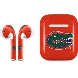 Decal Audio Skin Compatible with Apple AirPods 2 - Officially Licensed University of Florida Gators Mascot Logo Design Decal Audio Skin Compatible with Apple AirPods 2 - Officially Licensed University of Florida Gators Mascot Logo Design