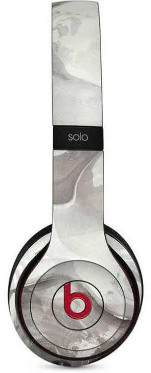 Decal Audio Skin Compatible with Beats Solo 3 Wireless - Marbleized Grey Design Decal Audio Skin Compatible with Beats Solo 3 Wireless - Marbleized Grey Design