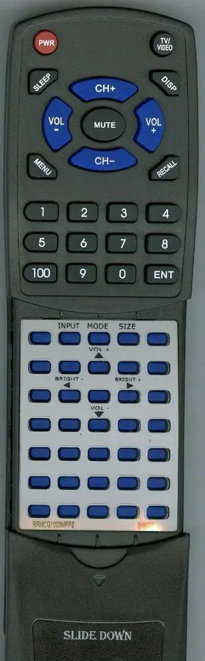 Replacement Remote Control for Sharp PNS655, PNG655U, PN455, RRMCG1003MPPZ, PNE521, PNE802 Replacement Remote Control for Sharp PNS655, PNG655U, PN455, RRMCG1003MPPZ, PNE521, PNE802