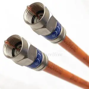 INTL 120ft Direct Burial Underground RG6 COAXIAL Cable 18AWG Gel Coated Braid Weather Seal All Brass CONNECTORS UL ETL Internet Digital HD Satellite Cut to Order Assembled in USA INTL 120ft Direct Burial Underground RG6 COAXIAL Cable 18AWG Gel Coated Braid Weather Seal All Brass CONNECTORS UL ETL Internet Digital HD Satellite Cut to Order Assembled in USA