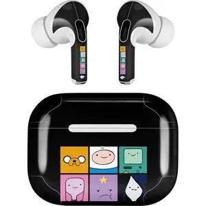 Decal Audio Skin Compatible with Apple AirPods Pro - Officially Licensed Adult Swim Adventure Time Character Tiles Design Decal Audio Skin Compatible with Apple AirPods Pro - Officially Licensed Adult Swim Adventure Time Character Tiles Design