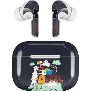 Decal Audio Skin Compatible with Apple AirPods Pro - Officially Licensed Adult Swim Adventure Time Cloud Kingdom Design Decal Audio Skin Compatible with Apple AirPods Pro - Officially Licensed Adult Swim Adventure Time Cloud Kingdom Design