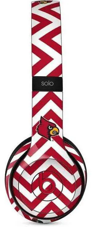 Decal Audio Skin Compatible with Beats Solo 3 Wireless - Officially Licensed University of Louisville Chevron Design Decal Audio Skin Compatible with Beats Solo 3 Wireless - Officially Licensed University of Louisville Chevron Design