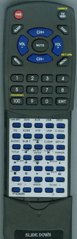 Replacement Remote Control for LG 6710CDAQ05J, LFD750, FBS162V Replacement Remote Control for LG 6710CDAQ05J, LFD750, FBS162V