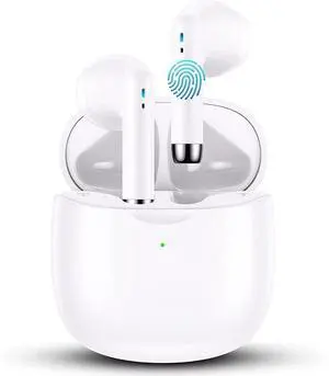 TWS Wireless Bluetooth 5.0 Earbuds with Charging Case for Samsung Galaxy A32 5G in-Ear Earphones Headset with Mic and Touch Control - White TWS Wireless Bluetooth 5.0 Earbuds with Charging Case for Samsung Galaxy A32 5G in-Ear Earphones Headset with Mic and Touch Control - White