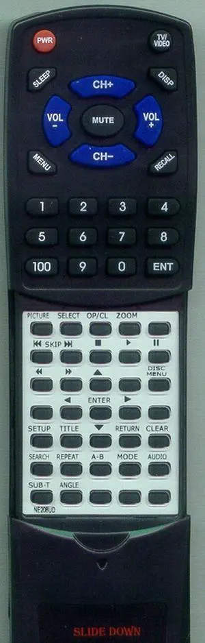 Replacement Remote Control for Emerson EWC20D5, EWC20D3, NE208UD Replacement Remote Control for Emerson EWC20D5, EWC20D3, NE208UD