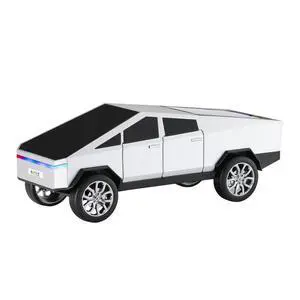 Portable Car Model Bluetooth Speaker with HD Stereo Sound, TWS Dual Pairing, LED Display, Truck-Style Wireless Speaker for Home, Office, Gaming & Collectible Display (Silver) Portable Car Model Bluetooth Speaker with HD Stereo Sound, TWS Dual Pairing, LED Display, Truck-Style Wireless Speaker for Home, Office, Gaming & Collectible Display (Silver)