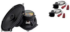 6x8 Front Door Speakers Fits Ford Taurus 2000-2007 HA-R68 | 5x7 drop-in factory replacement, 225W peak power handling, plug-in wiring connection, restores clear balanced sound, 2005 too 6x8 Front Door Speakers Fits Ford Taurus 2000-2007 HA-R68 | 5x7 drop-in factory replacement, 225W peak power handling, plug-in wiring connection, restores clear balanced sound, 2005 too