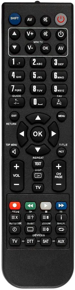 Replacement Remote for Lumote GT3.0, GT30, 100580 RV Entertainment System Standard v1 Replacement Remote for Lumote GT3.0, GT30, 100580 RV Entertainment System Standard v1