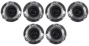 RT5 2.8" Aluminum Car/Pro Tweeter with Titanium Diaphragm, 6-Pack | 120W Peak / 60W RMS, Kapton Voice Coil, Ferrofluid Cooled, 4 Ohm, 96dB Sensitivity, Shallow Mount, 10oz Magnet RT5 2.8" Aluminum Car/Pro Tweeter with Titanium Diaphragm, 6-Pack | 120W Peak / 60W RMS, Kapton Voice Coil, Ferrofluid Cooled, 4 Ohm, 96dB Sensitivity, Shallow Mount, 10oz Magnet
