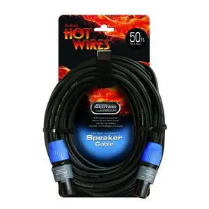 Hot Wires Speakon to Speakon Speaker Cables - 50 Feet Hot Wires Speakon to Speakon Speaker Cables - 50 Feet