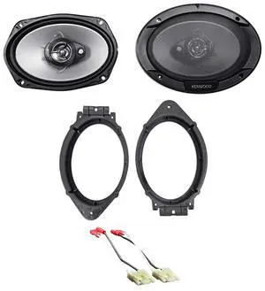 KFC-6966S 800 Watt 6x9" 3-Way Car Stereo Speakers Bundle With METRA 82-3004 6x9" Speaker Adapter & METRA 72-4500 Speaker Harness Connector comapatible with 1983-Up Jeep Vehicles (3 item) KFC-6966S 800 Watt 6x9" 3-Way Car Stereo Speakers Bundle With METRA 82-3004 6x9" Speaker Adapter & METRA 72-4500 Speaker Harness Connector comapatible with 1983-Up Jeep Vehicles (3 item)