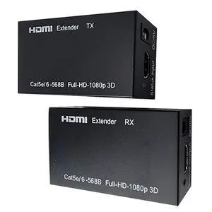 HDMI Extender Ethernet Cable Power, 1 to Multiple Monitors by Gigabit Ethernet Switch, Full HD 1080P Video Extended 180Ft HDMI Extender Ethernet Cable Power, 1 to Multiple Monitors by Gigabit Ethernet Switch, Full HD 1080P Video Extended 180Ft