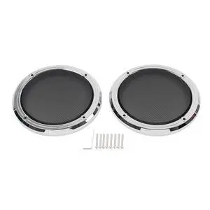 SIKUAI Motorbike Rear Grill Speaker Mesh Cover Pak 2pcs For FLHTCU/L FLHTCLTC Road Glide Ultra FLHTK/L Electra Tri Glide ABS Chrome Frame + Black Mesh SIKUAI Motorbike Rear Grill Speaker Mesh Cover Pak 2pcs For FLHTCU/L FLHTCLTC Road Glide Ultra FLHTK/L Electra Tri Glide ABS Chrome Frame + Black Mesh