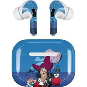 Decal Audio Skin Compatible with AirPods Pro 2nd Gen - Officially Licensed Disney Peter Pan Captain Hook and SMEE Design Decal Audio Skin Compatible with AirPods Pro 2nd Gen - Officially Licensed Disney Peter Pan Captain Hook and SMEE Design